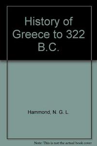 A History of Greece to 322 B.C. cover