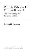 Poverty Policy and Poverty Research : The Great Society and the Social Sciences