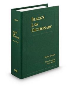 Black's Law Dictionary, Standard Ninth Edition