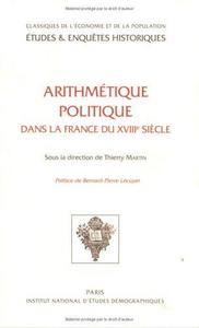 Arithmétique politique dans la France du XVIIIe siècle