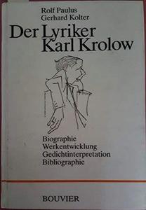 Der Lyriker Karl Krolow