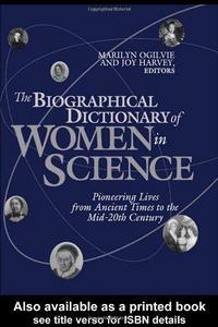 The Biographical Dictionary of Women in Science