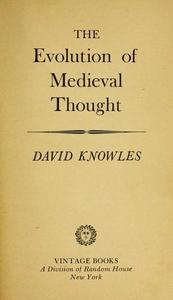 The evolution of medieval thought cover