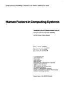 Human Factors in Computing Systems.