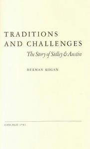 Traditions and challenges