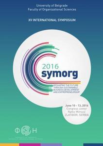 Symposium proceedings - XV International symposium Symorg 2016