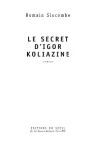 Le Secret d'Igor Koliazine