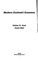 Modern Kashmiri Grammar