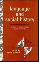 Language and social history: Studies in South African sociolinguistics