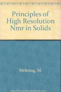 Principles of high-resolution NMR in solids