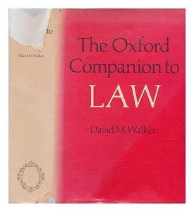 The Oxford companion to law