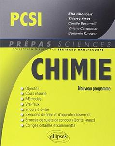 Chimie PCSI nouveau programme