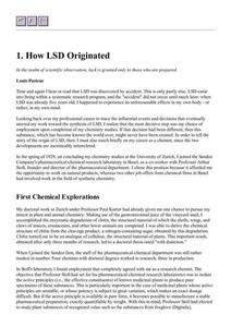 LSD, my problem child
