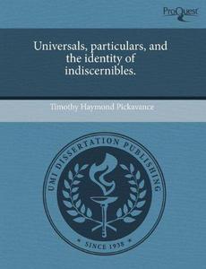 Universals, Particulars, and the Identity of Indiscernibles