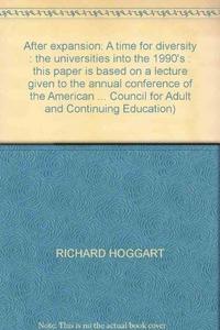 After expansion : a time for diversity : the universities into the 1990's : this paper is based on a lecture given to the annual conference of the American Association for Higher Education at Chicago on 20 March 1978