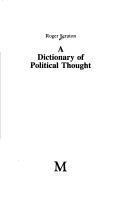 A dictionary of political thought