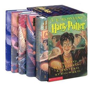 Harry Potter Hardcover Box Set with Leather Bookmark