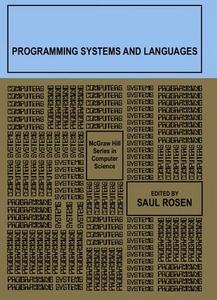 Programming Systems and Languages.
