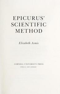 Epicurus' Scientific Method