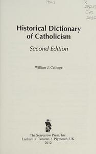 Historical dictionary of Catholicism