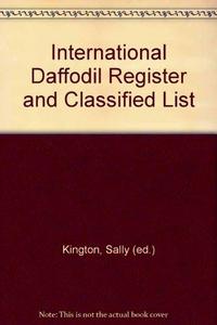 International Daffodil Register and Classified List 1998