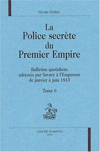 La police secrète du Premier Empire Tome 6