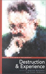 Walter Benjamin's philosophy : destruction and experience