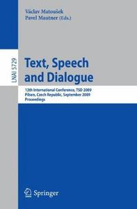 Text, Speech and Dialogue