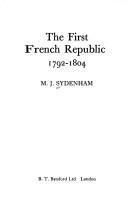 The first French Republic, 1792-1804