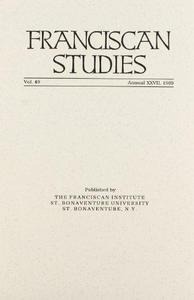 Franciscan Studies, 1989