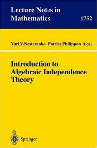 Introduction to Algebraic Independence Theory (Lecture Notes in Mathematics)