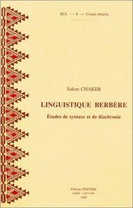Linguistique berbère : études de syntaxe et de diachronie