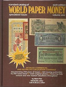 Standard Catalog of World Paper Money, Sixth Edition, Vol. 1