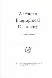 Webster's biographical dictionary.