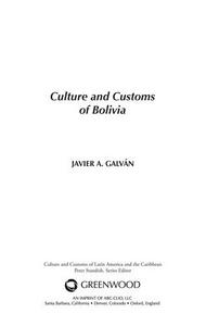 Culture and customs of Bolivia