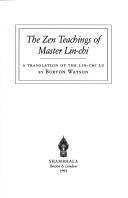 The Zen teachings of Master Lin-chi