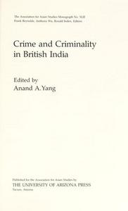 Crime and criminality in British India