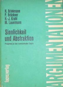 Sinnlichkeit und Abstraktion