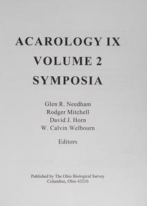 Acarology IX Proceedings
