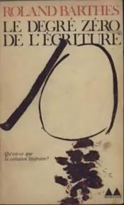 Le Degré zéro de l'écriture