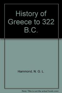 A History of Greece to 322 B.C.