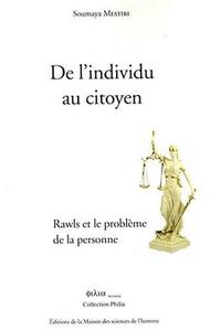 De l'individu au citoyen : Rawls et le problème de la personne