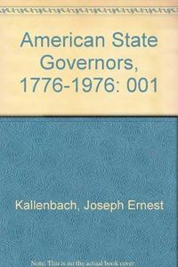 American state governors, 1776-1976 1