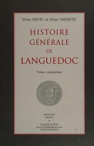 Histoire générale de Languedoc Tome premier