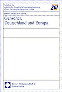 Genscher, Deutschland und Europa