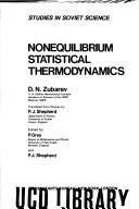 Nonequilibrium statistical thermodynamics