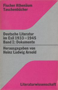 Deutsche Literatur im Exil 1933–1945
