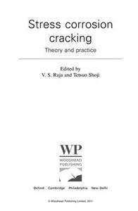 Stress corrosion cracking: theory and practice