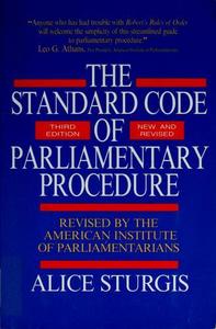 Standard code of parliamentary procedure