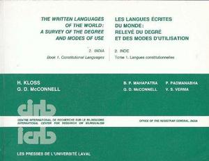 The written languages of the world Volume 2 : a survey of the degree and modes of use